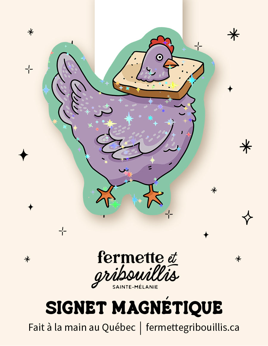 Signet magnétique - Poule pain