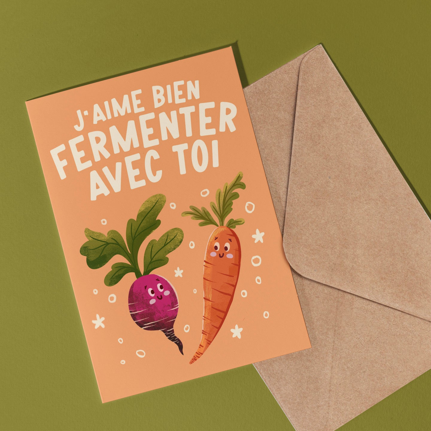 Carte de souhait - J'aime fermenter avec toi