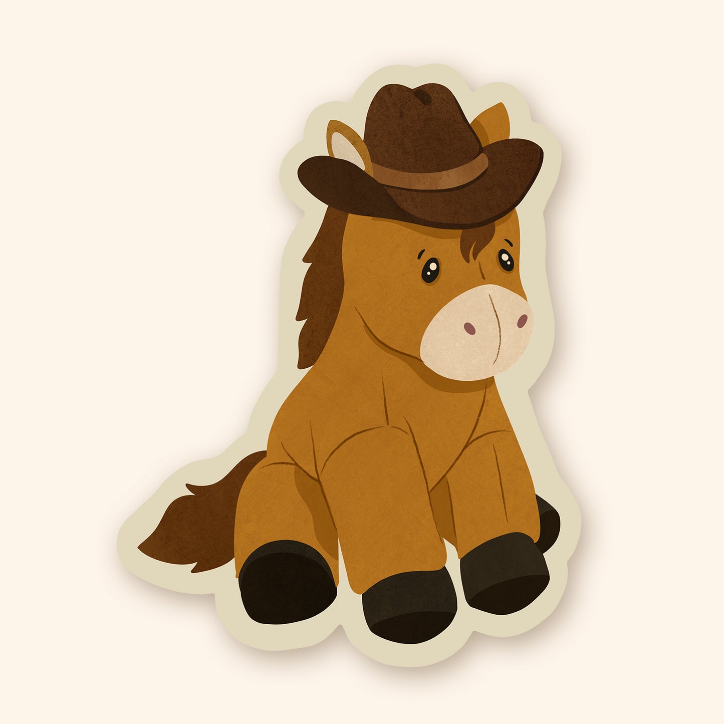 Autocollant en vinyle - Poney