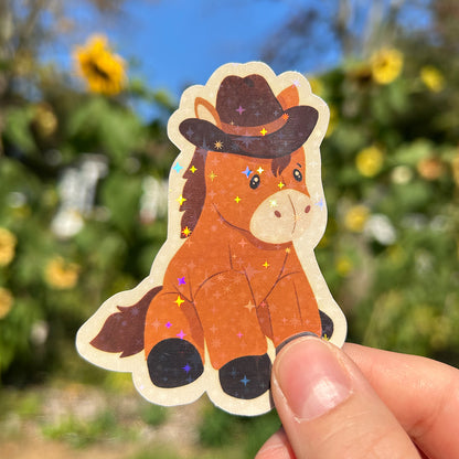 Autocollant en vinyle - Poney