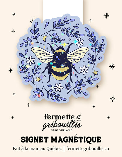 Signet magnétique - Abeille et lavande