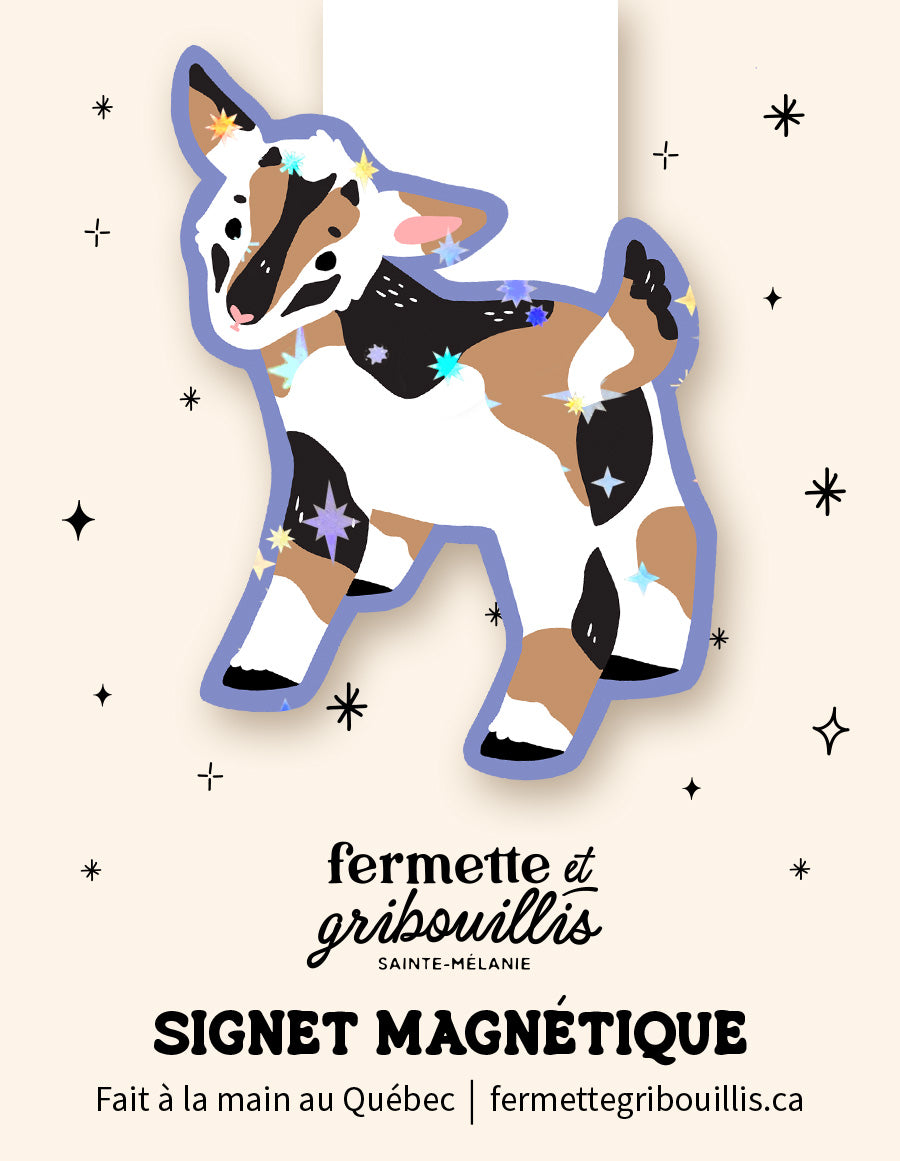 Signet magnétique - Chèvre tricolore