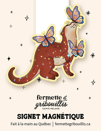 Signet magnétique - Loutre curieuse