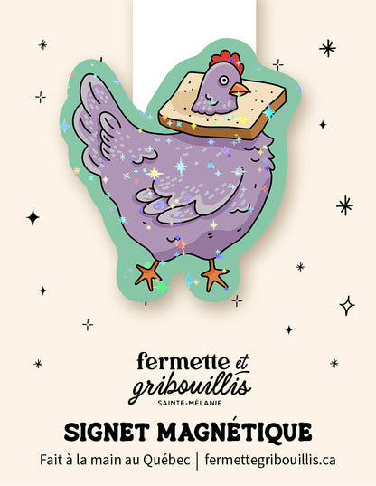 Signet magnétique - Poule pain