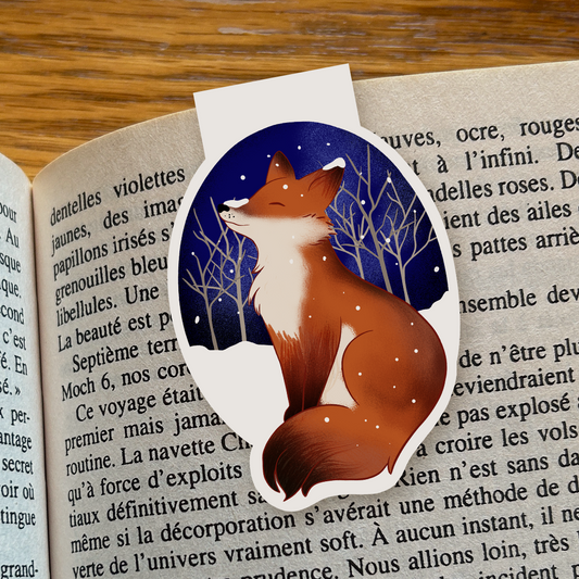 Signet magnétique - Renard d'hiver