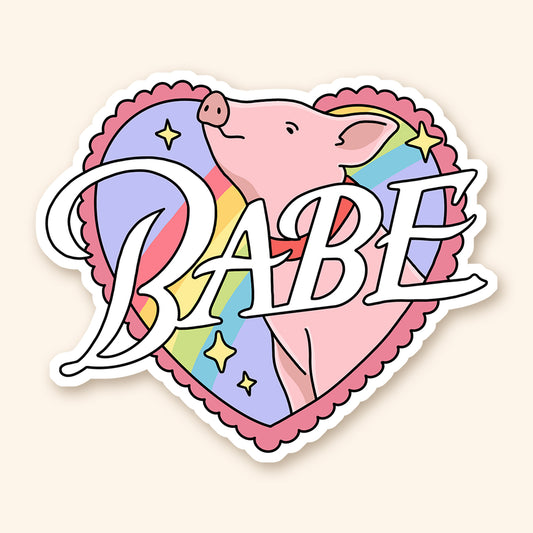 Autocollant en vinyle - Babe