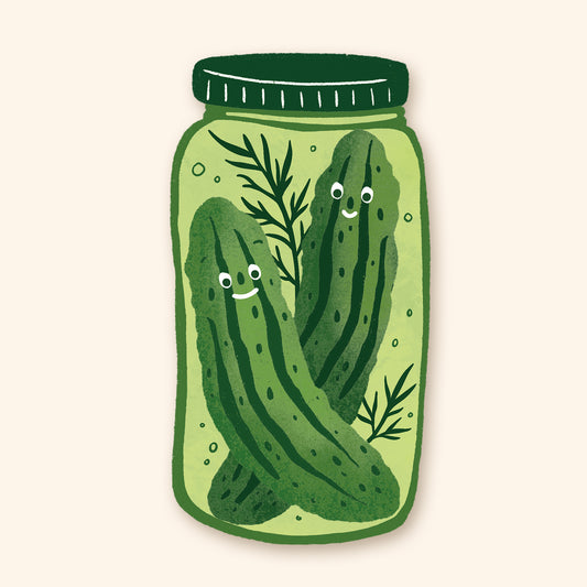 Autocollant en vinyle - Cornichons