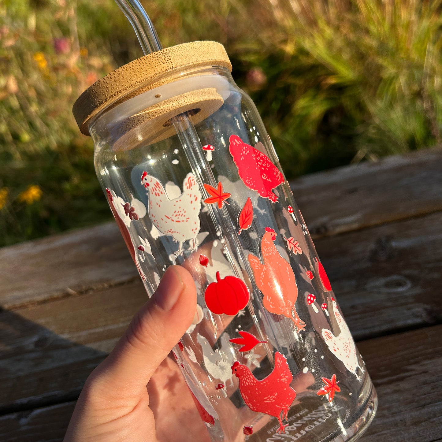 Tasse Boho - Poules d'automne