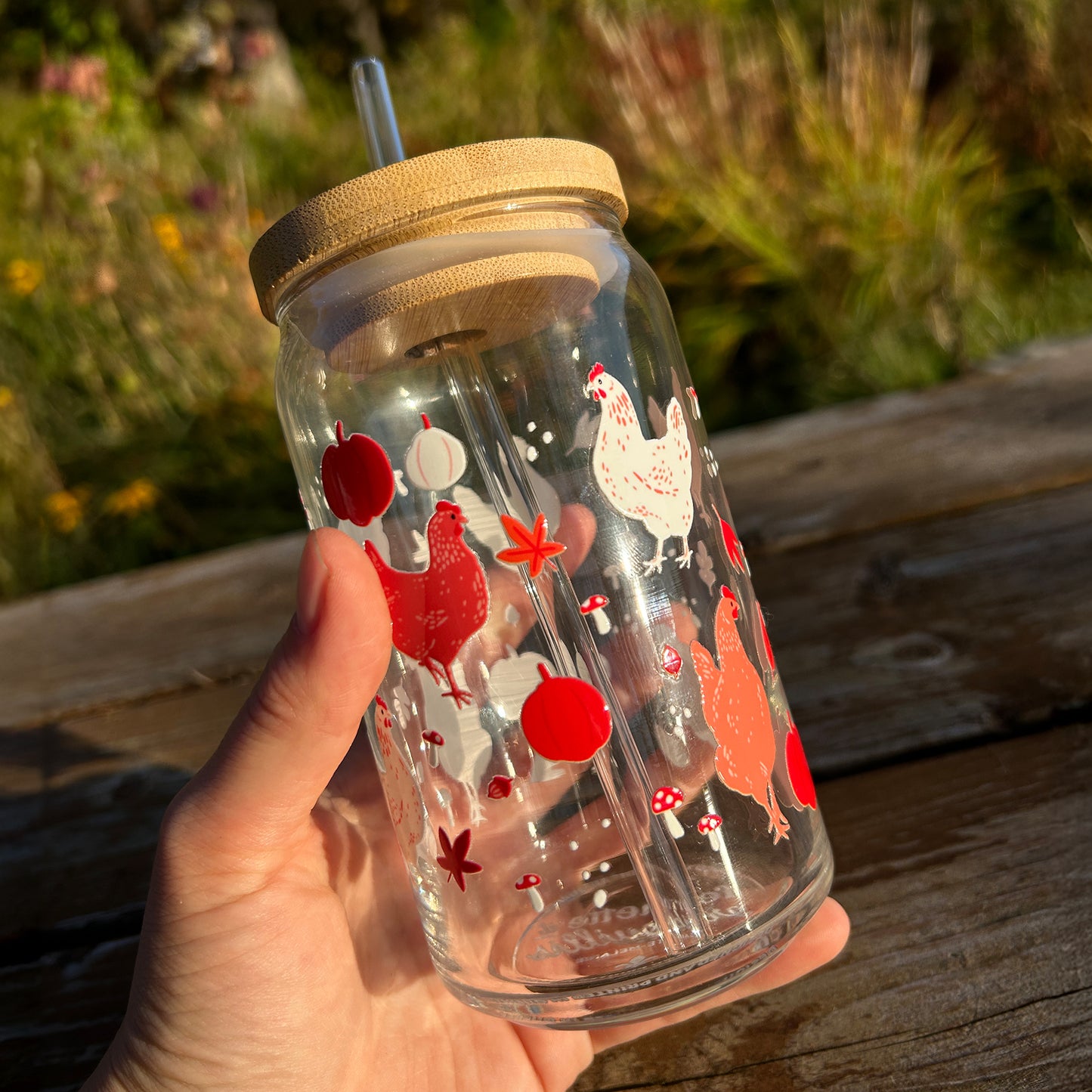 Tasse Boho - Poules d'automne