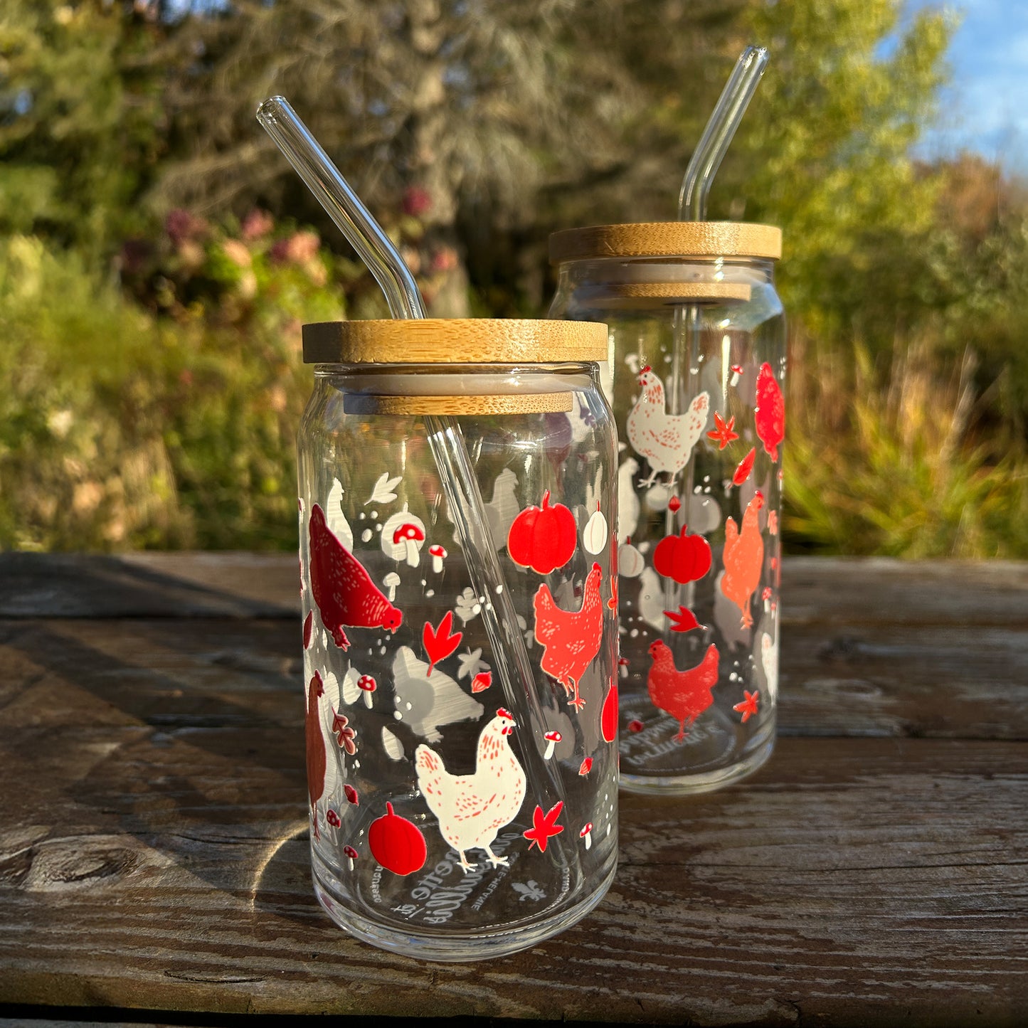Tasse Boho - Poules d'automne