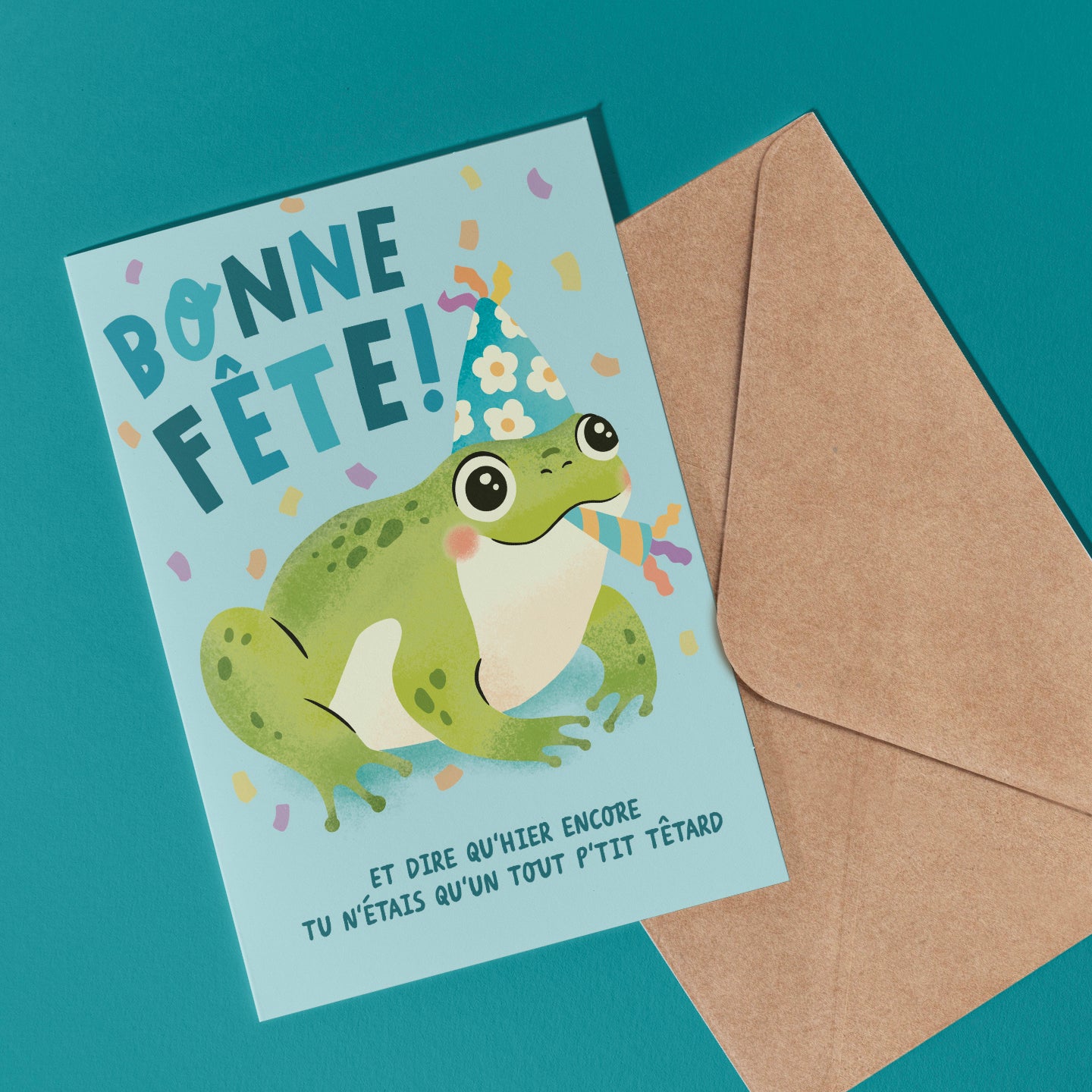 Carte de souhait - Bonne fête p'tit têtard