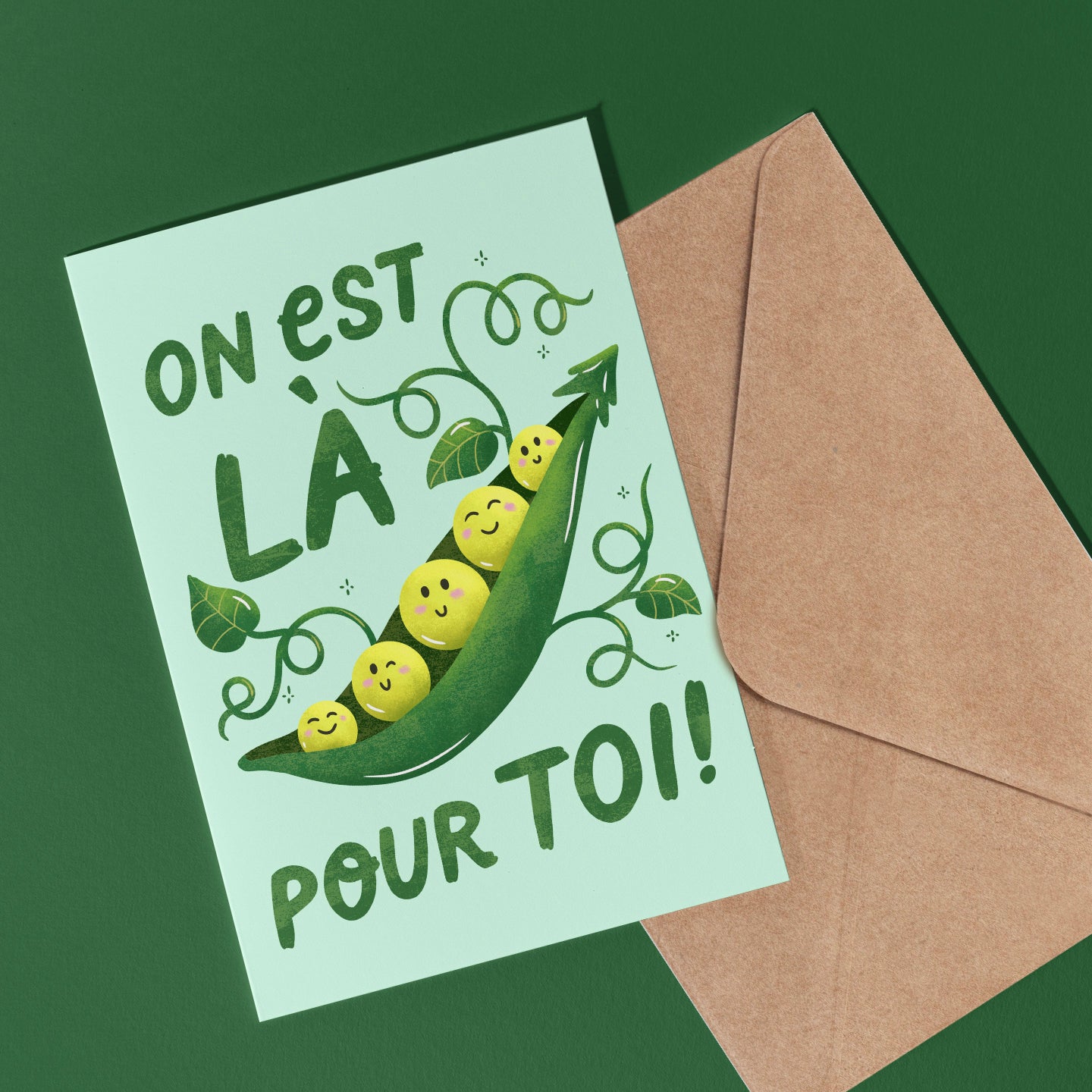 Carte de souhait - On est là pour toi