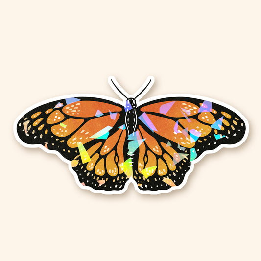 Autocollant en vinyle - Monarque