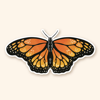 Autocollant en vinyle - Monarque