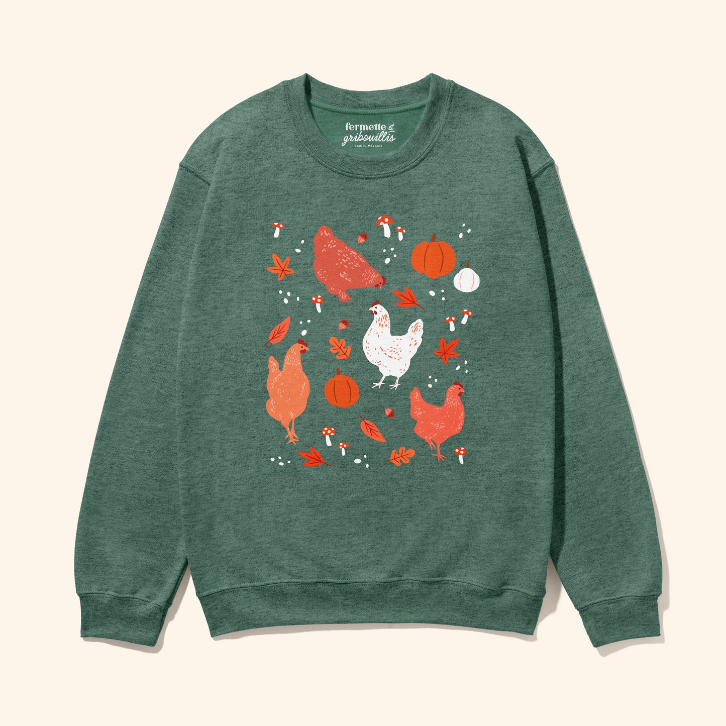 Coton ouaté - Poules d'automne