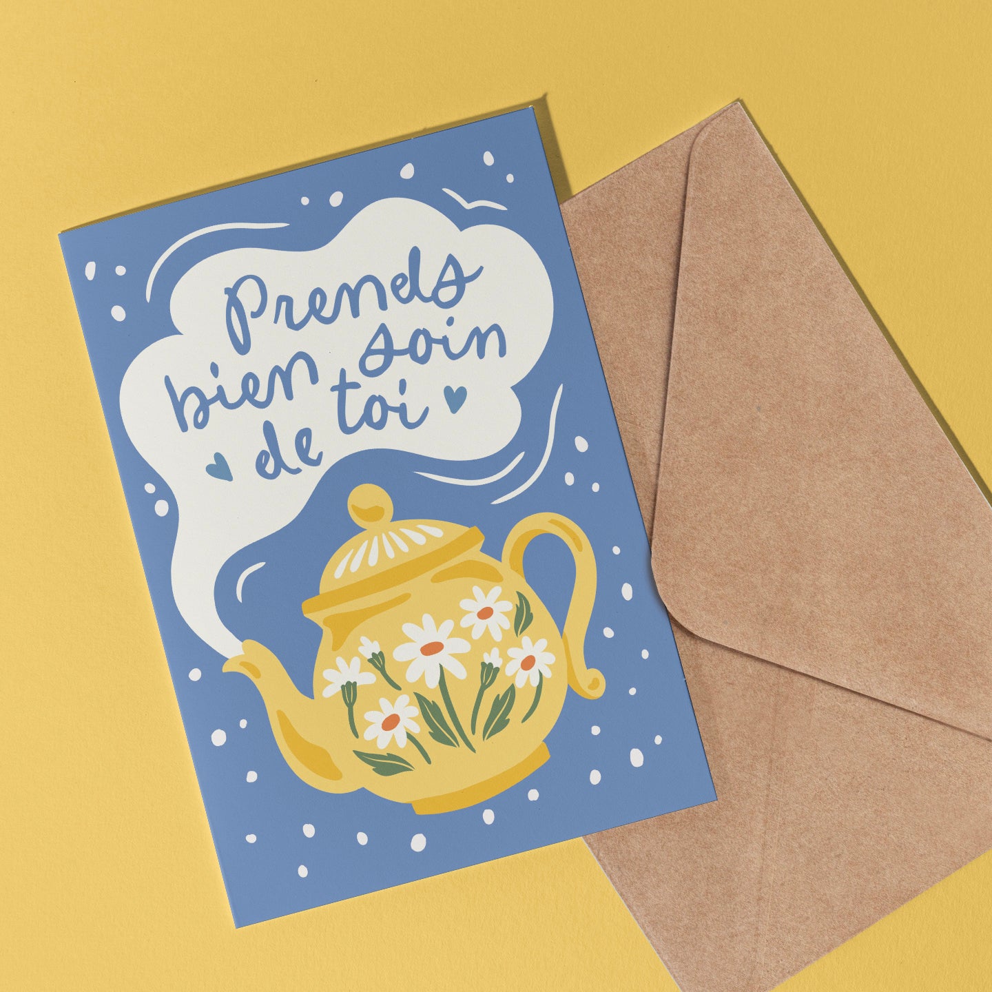 Carte de souhait - Prends bien soin de toi