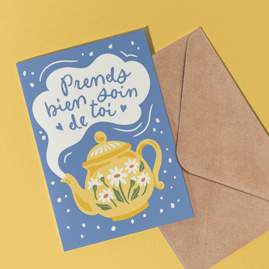 Carte de souhait - Prends bien soin de toi