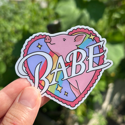 Autocollant en vinyle - Babe
