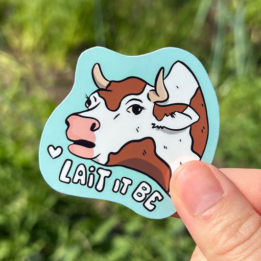 Autocollant en vinyle - Lait it be